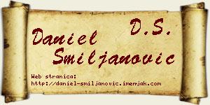 Daniel Smiljanović vizit kartica